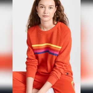 Aviator Nation 5 stripe sweater